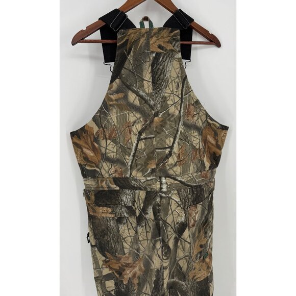 Hunters Camo Insulated Bib Overalls With Zippered Legs & Adjustable Straps - Picture 7 of 15